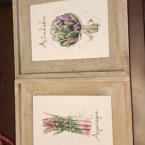 Kitchen art Vegetable Watercolor Prints 16 x 20  Set of 2 - Picture 2 of 7
